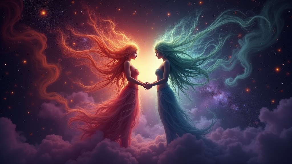 Áries e Libra: A Dança Complementar dos Opostos na Jornada Espiritual